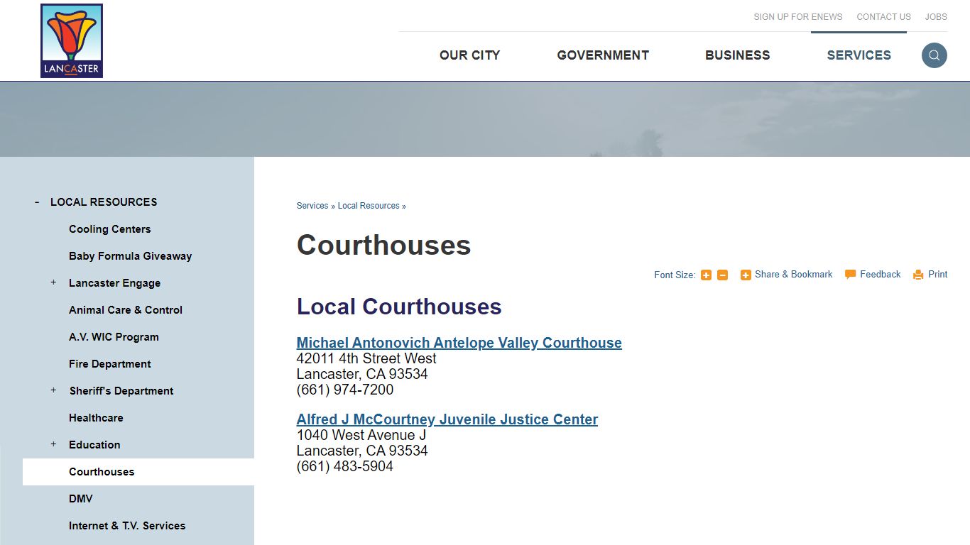 Courthouses | City of Lancaster