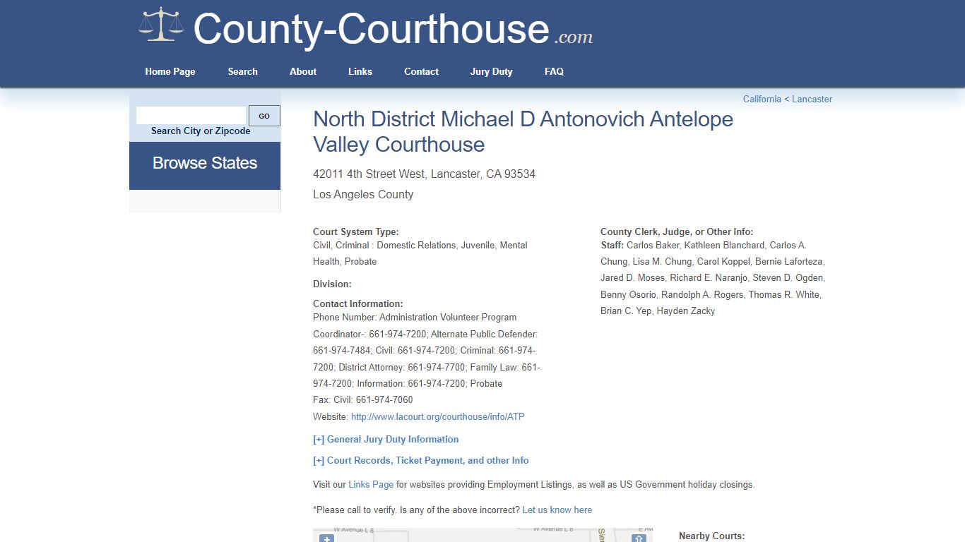 North District Michael D Antonovich Antelope Valley Courthouse